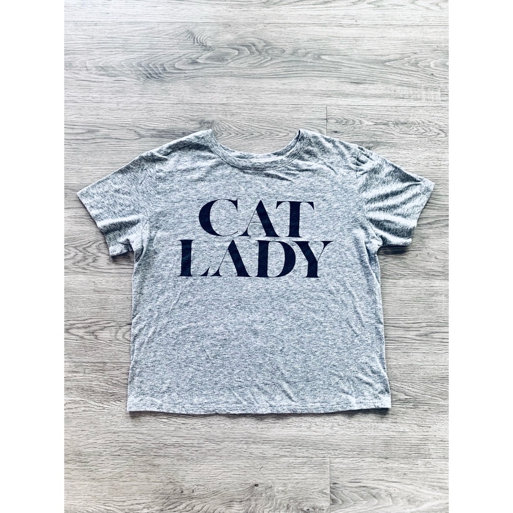 “Cat Lady” heather gray t-shirt
